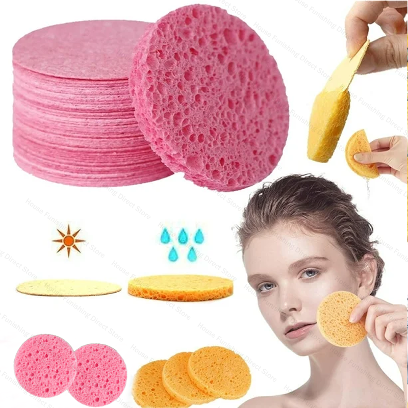 Spa Wellness Locations - 50/500PC Natural Cellulose Facial Sponge Pad