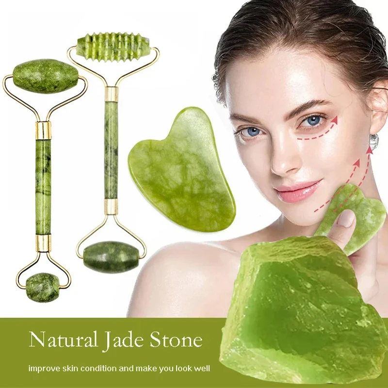 Spa Wellness Locations - Guasha Natural Stone Massage Face Jade
